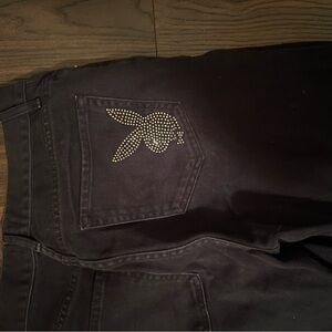 PacSun Black Jeans with Rhinestone Detail